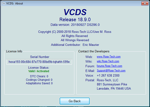 VCDS VAG COM 18.9.0 VCDS 18.9.0 Original Plan 18.9.0 VCDS VAG COM Kable HEX+CAN USB interface Support for upgrading 19.6